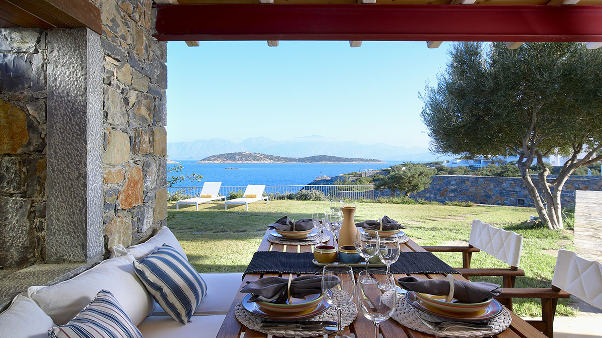 Anemos House 3Bedroom Villa Private Pool Sea Front View